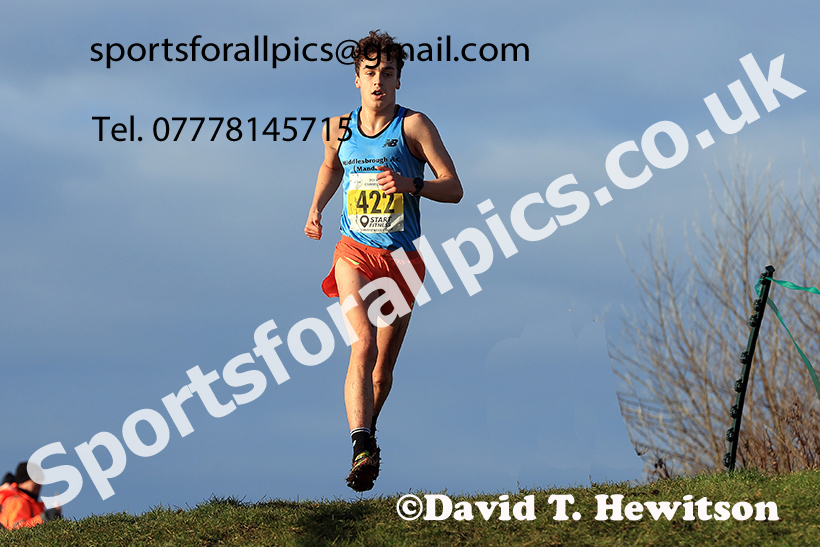 Mens under-17s 2024 NECAA Cross Country Champs., Temple Park, South Shields. Photo: David T. Hewitson/Sports for All Pics